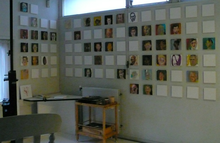 24 november 2015, atelier in de schemering