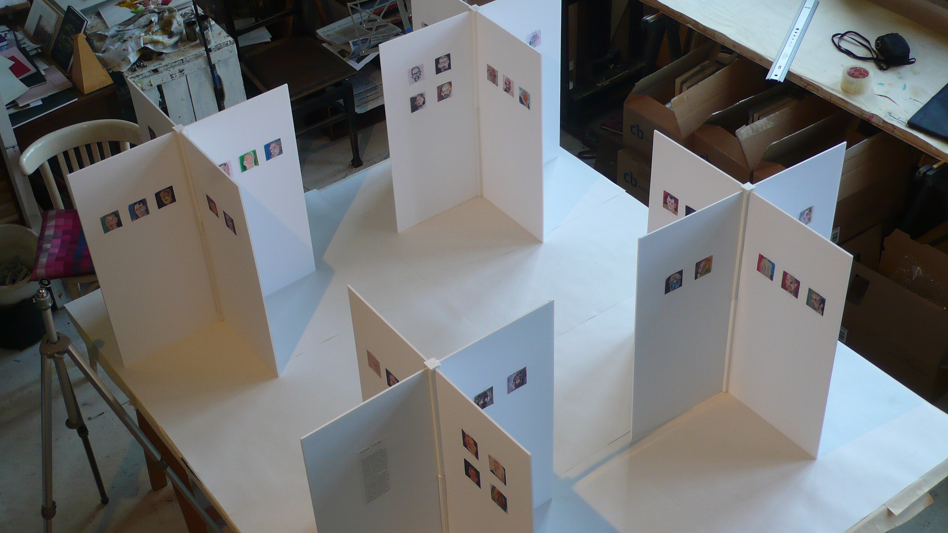 Maquette reizende tentoonstelling (niet publiek)